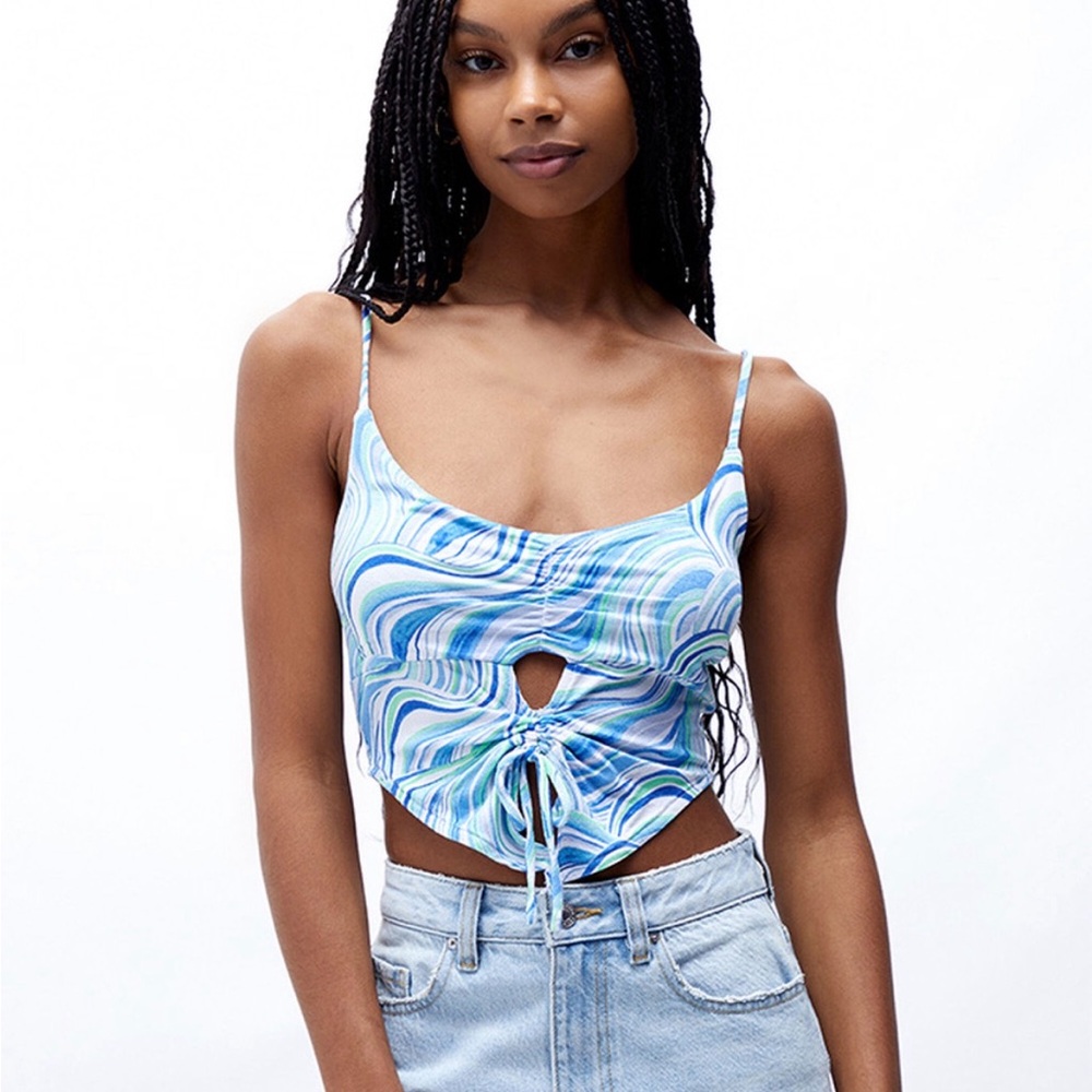 PacSun PacCares Waterfall Keyhole Tank Top